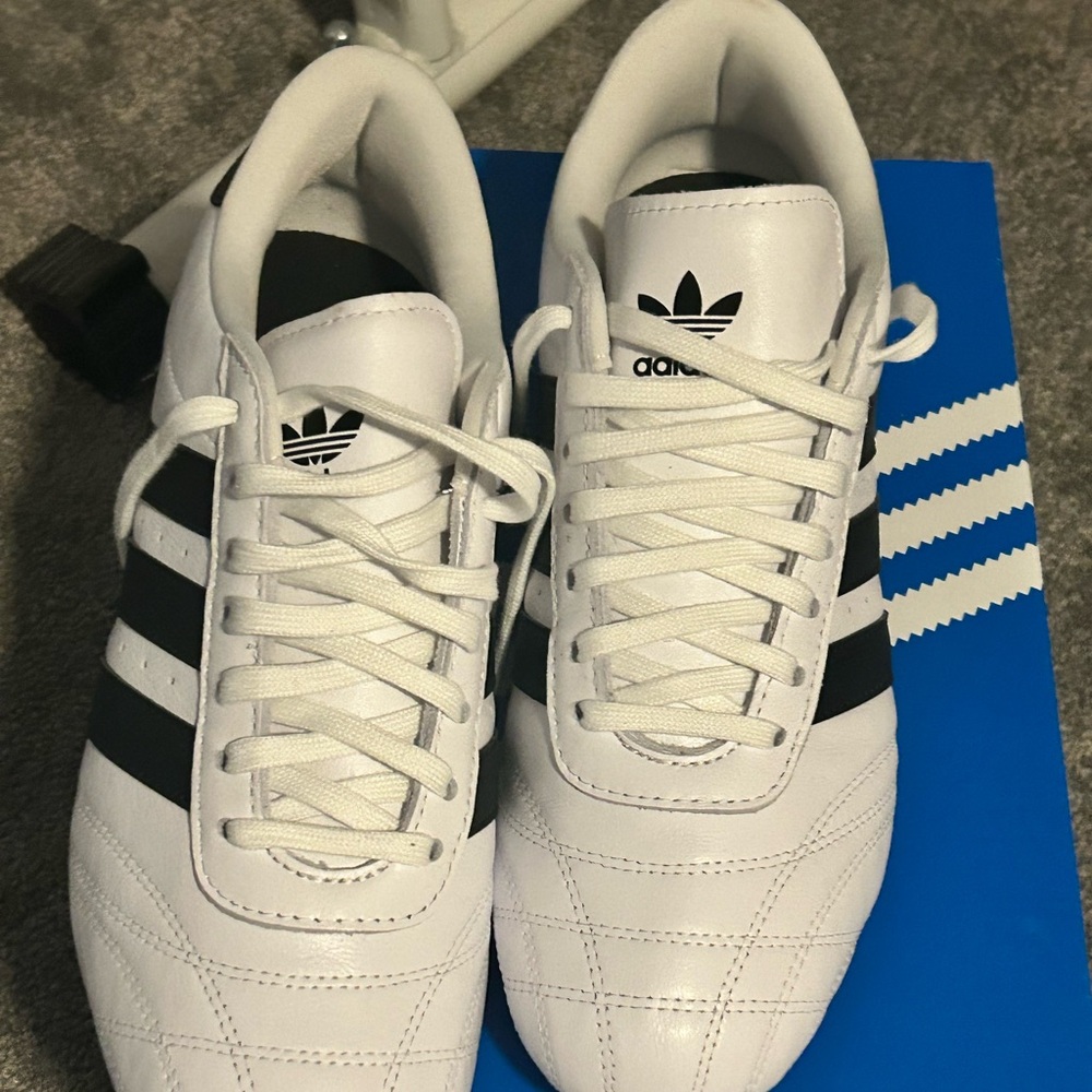 Adidas Women's Taekwondo White and Black lace Sneakers. New shoe with box